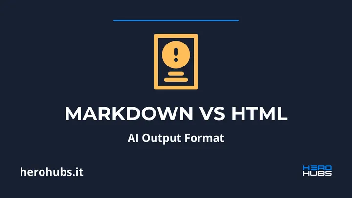 Markdown or HTML? Output format is an architectural decision