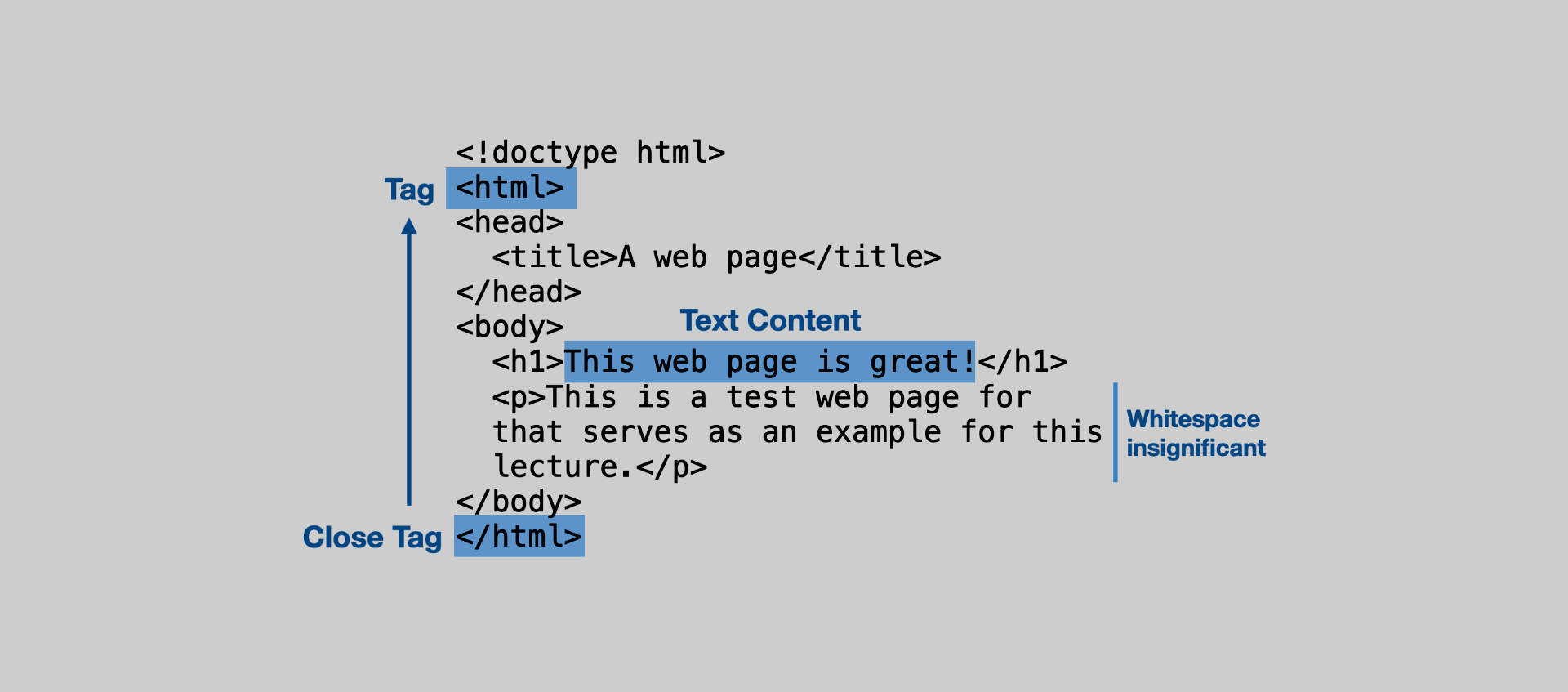 Esempio di HTML