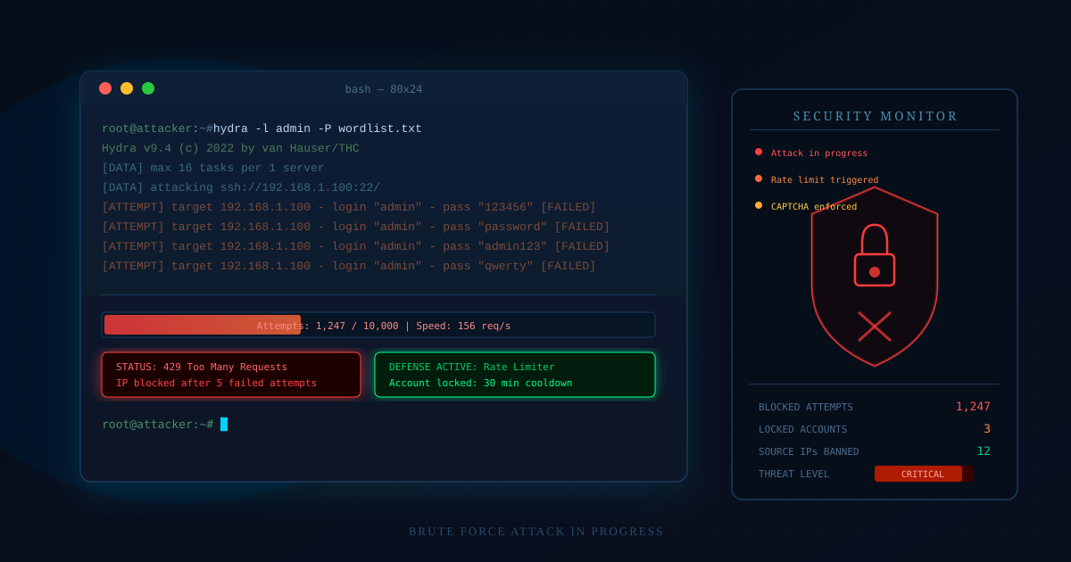 Example of brute force attack